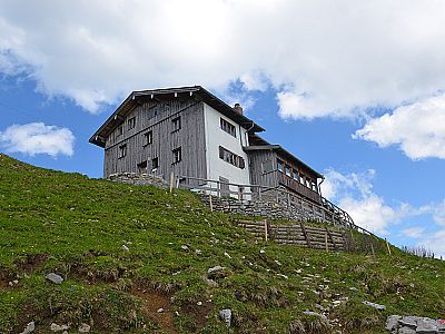 Ein letzter Blick zur Tölzer Hütte