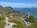 Die Hütte gehört dem Verein für Höhlenkunde Schellenberg