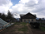 Tschafonhütte vor dem Rosengarten
