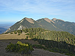 Blick zum Hohen Fricken, zum Bischof und zum Krottenkopf