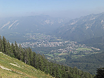 Blick von der Hütte auf Bad Reichenhall