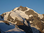 Piz Bernina, rechts der Biancograt