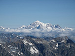 Mont Blanc (4807 m), in der Liste der prominentesten Alpengipfel auf Platz 1