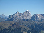 Die Marmolada (3343 m), höchster Berg der Dolomiten (Platz 9)