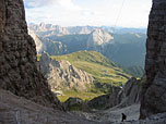 Pordoi-Scharte in der Sellagruppe