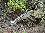 Blick hinunter zum Steinebach