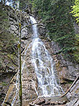 Der Wasserfall ist einer der Höhepunkte unserer Wanderung durch die Höllschlucht