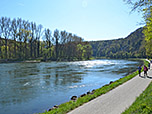 Die Donau kurz vor Kelheim