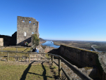 Die Ostmauer der Burgkapelle 