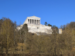 Noch einmal können wir einen Blick auf die Walhalla werfen