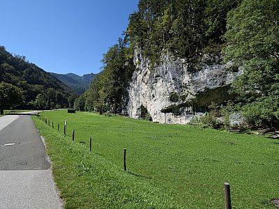 Die Wiesenwand lockt Kletterer an