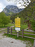 Wegweiser am Klausbachhaus