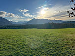 Nochmals der Blick zu den Bergen westlich des Achentals