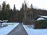 Wir nähern uns einer Querstraße...