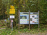 Übersichtstafel am Ausgangspunkt in Hinterwössen