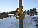 Wegweiser unterhalb der Hindenburghütte