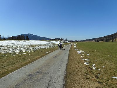 ... und spazieren auf Teisenberg zu