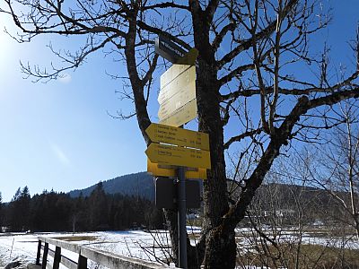 An der Roten Traun biegen wir links ab