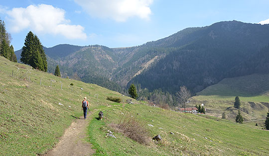 Wanderung von Gammern zur Schwarzrieshütte