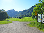 Am Wanderparkplatz in Hinterwössen