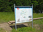 Infotafel am Seeufer