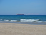 Hochseeschiff auf dem Weg vom Skagerrak ins Kattegat