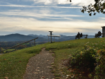 Nach Süden lässt sich das Panorama der Alpen bewundern