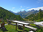 Auf der Terrasse der Alp Arpiglia