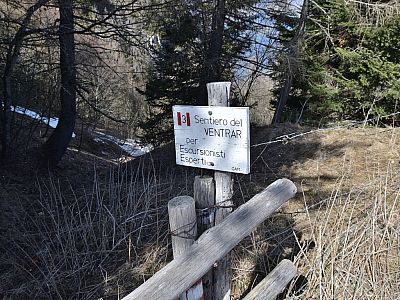 Der Weg ist geübten Wanderern vorbehalten