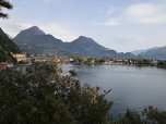 Der Ausblick nach Norden auf Riva del Garda