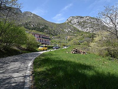 Im Albergo Rosalpina wartet schon ein Weißbier auf uns