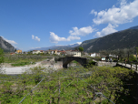 Der Blick zurück auf die römische Brücke
