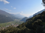 Nach Süden reicht der Blick bis zum Monte Colodri