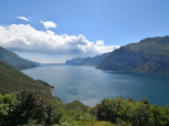 Nochmal haben wir einen wunderschönen Blick über den Gardasee