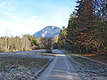 Über einen breiten Forstweg...