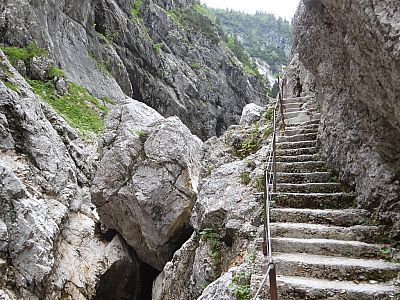 Am Ende wird die Klamm wieder breiter
