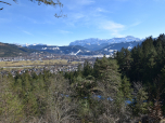 Partenkirchen vor dem Eckbauer und der Wettersteinwand