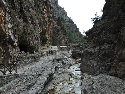 Wir nähern uns dem Ausgang der Schlucht
