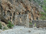 Reste des ursprünglichen Dorfes Agia Roumeli