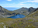 Der Blick zum Wilden See begleitet uns während des Anstiegs zum Karjöchl