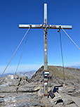 ... und das Gipfelkreuz der Wilden Kreuzspitze