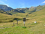 Wegweiser an der Brixner Hütte