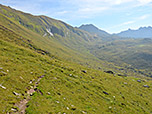 ...und dann sanft ansteigend wandern wir der Kellerscharte entgegen