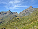 Blick zum Pfunderer Jöchl, rechts davon die Grabspitze