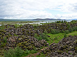 Blick zum Þingvallavatn