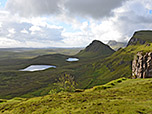 Blick zum Loch Leum na Luirginn und Loch Cleat 