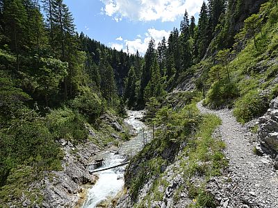 Am Ende wird die Schlucht ein wenig breiter
