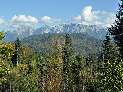 Das Karwendelgebirge ist immer wieder ein Blickfang