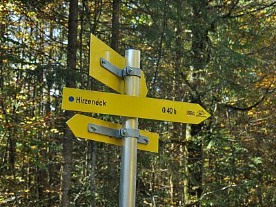 Zum Hirzeneck machen wir....