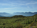 Im Südwesten das im Dunst liegende Inntal